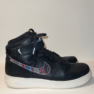 NIKE Air Force 1 High '07 LV8 'Afro Punk' Black Multi-Color 806403-006 SZ 10.5